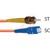 PATCH CORD,  FIBER OPTIC,  SIMPLEX MULTI MODE,  ST-ST 1M