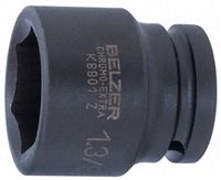 Bahco, 21mm 3/4 in Drive Impact Socket Hexagon, 51 mm length