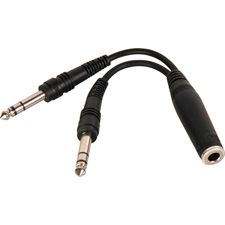Y CABLE 1/4 TRSF TO DUAL 1/4 TRS