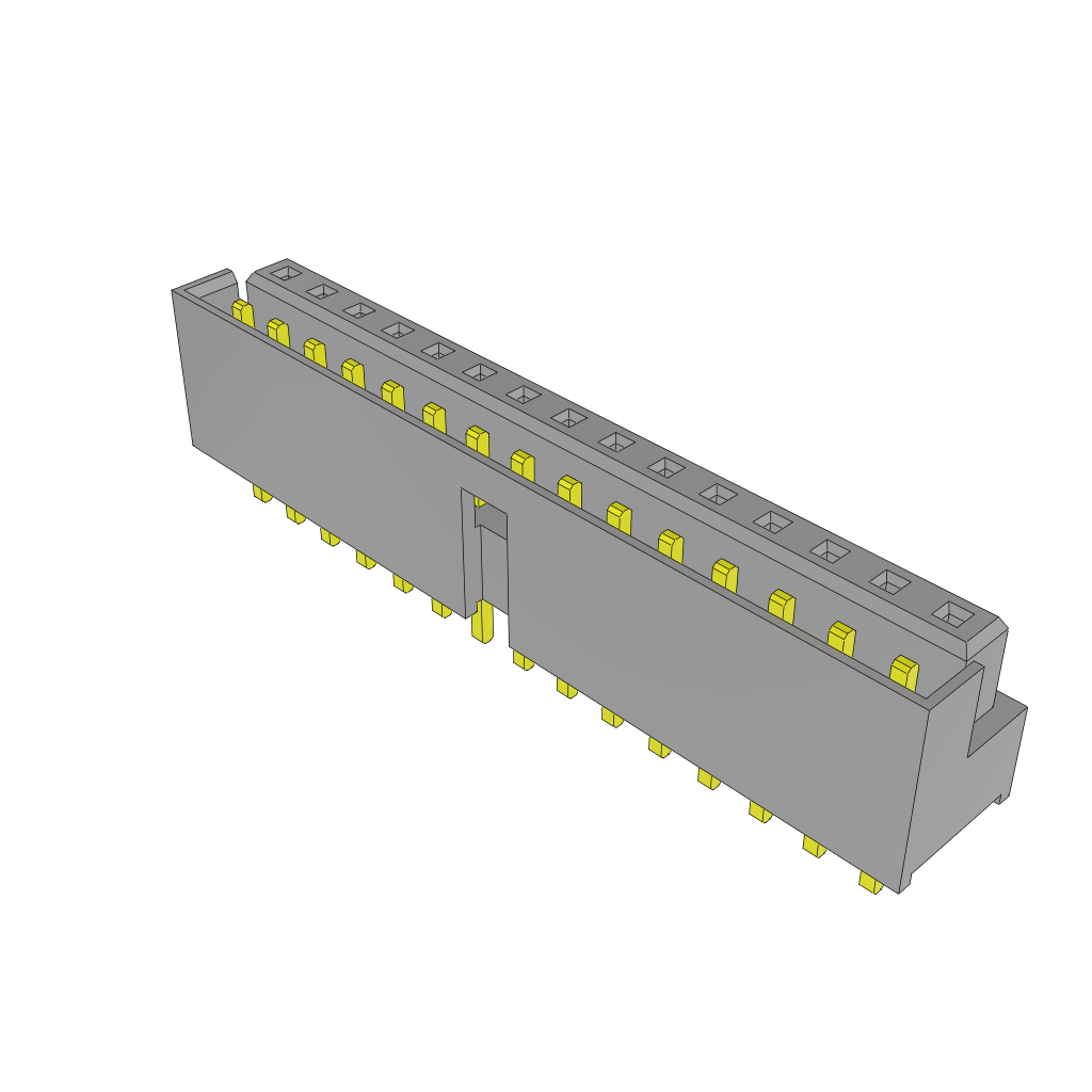 Conn Socket and Terminal Strip SKT/HDR 30 POS 2mm Solder ST Thru-Hole Tube