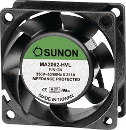 Axial Fan 80x25mm 240VAC 41CFM 3300RPM VAPO Bearing