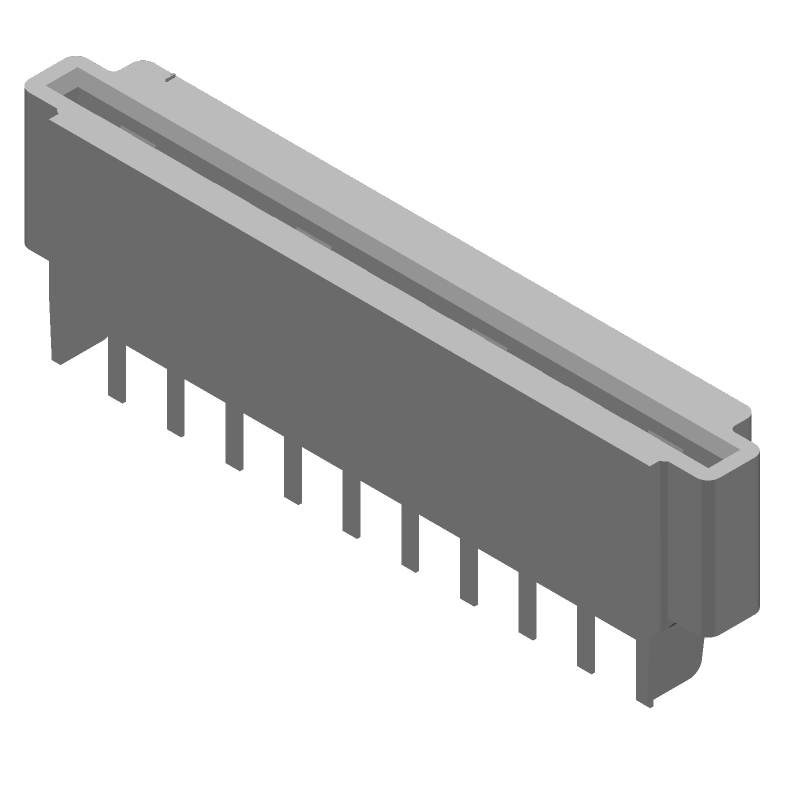 10 Pos Vertical Header, 2.54mm Pitch, 1A, 250V, Bronze Tin Plated