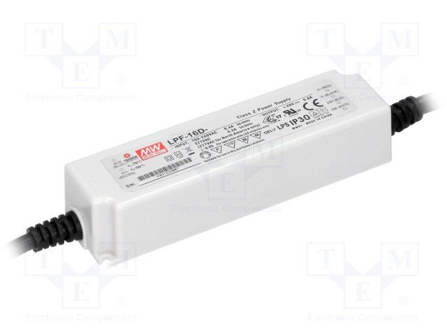 LED Drivers Power Supplies 16.2W 36V 0.45A Dimming LED PS