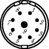 Cable connector, 9-pin angled   8 + 1P, 7301 4 81 03D, Hummel