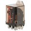 12VDC 16A 3PDT Power Relay, Plug Term, Flange Mount