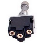 Switch Toggle (ON) OFF (ON) SPDT Round Lever Screw 10A 277VAC 372.85VA Panel Mount with Threads Automotive