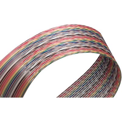 10C 28AWG 1.27mm Pitch Ribbon Cable, 300V, 1A, 100ft