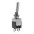 Switch Toggle ON None ON SPDT Lighted Lever PC Pins 0.1A 28VAC 28VDC 0.4VA PC Mount with Bracket