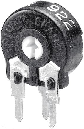 Trimmer Carbon 250 Ohm linear 0.15 W, PT10LH01251A2020S, Piher