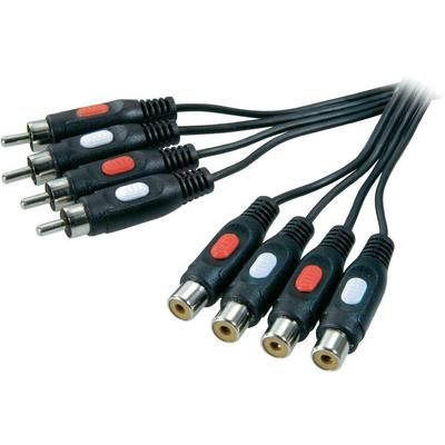 SpeaKa Professional RCA plug (phono) to RCA socket (phono) Audio Extension Cable
