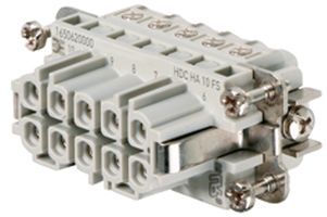16 Pos Rectangular Connector, 22A, 250V, Screw, Male