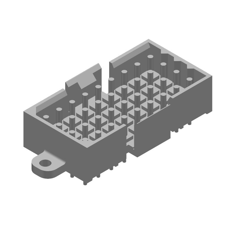 36 Pos Rectangular Connector, 14A, 600V, Wire-to-Board, Solder ST