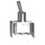 Switch Toggle ON None ON SPDT Bat Lever PC Pins 6A 250VAC 28VDC PC Mount with Bracket and Threads