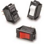 Switch Rocker ON None (ON) SPDT Quick Connect Rocker 10A 250VAC 372.85VA 100000Cycle