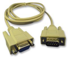 VIDEK         9301-2             Micro D Cable Assembly, D Subminiature Plug, 9 Way, D Subminiature Socket, 9 Way, 6.56 ft, 2 m