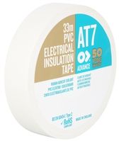 Advance Tapes AT7 White PVC Electrical Insulation Tape, 38mm x 20m, 0.13mm Thick