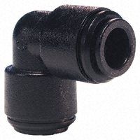 Pneumatic Elbow Tube-to-Tube Adapter, Push In Connection A 4mm, B 4mm