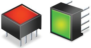 Indicator;  Red & Green;  0 to 5 VDC;  0.40%;  5 VDC (Typ.);  2.5 mA (Typ.);  -30 de