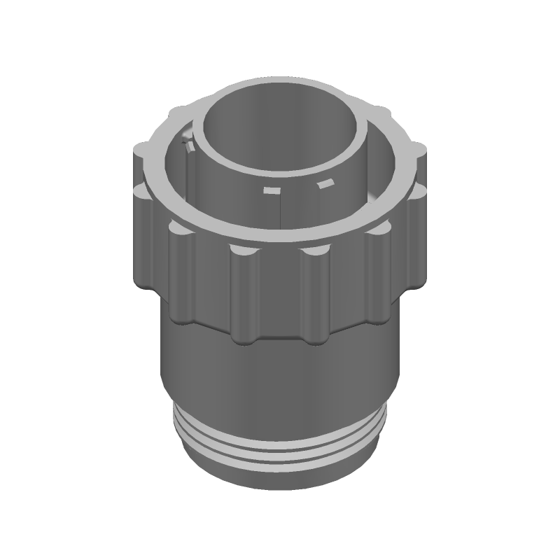 7 Pos Circular Connector Plug, Crimp, Threaded, IP65, 250V