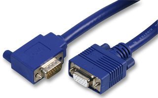 VDC         104300301             Audio / Video Cable Assembly, D Subminiature H/D Plug, VGA, 15 Way, 90