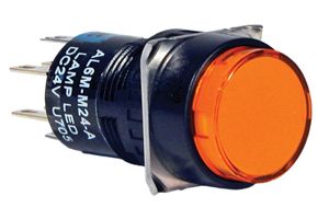 Switch Push Button N.O./N.C. SPDT Round Button 1A 250VAC 250VDC Momentary Contact Quick Connect/Solder Panel Mount