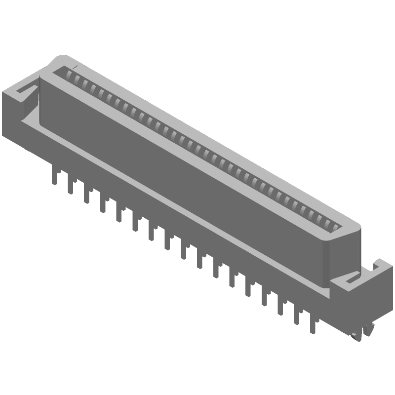 68P Vertical Board-to-Board Connector, 1A, Gold/Tin Plated Bronze