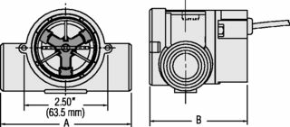 Sensor,  Flow,  8-60GPM,  13.8BAR,  Brass,  1" NPT,  4.5-24VDC
