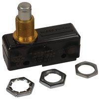 SPDT Snap Action Switch, 16A, 480VAC, Panel Mount, Steel Plunger