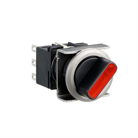 SWITCH, SELECTOR, ILLUM, SPDT, 2POS, 100mA, 125VAC; No. of Poles:1; No. of Switch Positions:2; Angle of Throw:90°; Contact Current AC Max:100mA; Contact Current DC Max:100mA; Contact Voltage AC Max:125V; Contact Voltage DC Max:30V ;RoHS Compliant: Yes