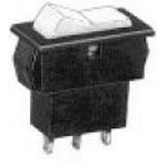 Illuminated SPDT Rocker Switch, 4A 125VAC, Momentary, Solder