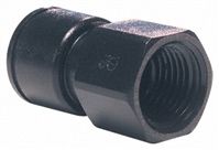 John Guest Hydraulic Straight Compression Tube Fitting PM450812E, 1/4 in