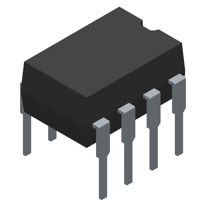 Half Bridge Based MOSFET Driver, 0.2A, CMOS, PDIP8, MS-001AB, DIP-8