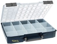 Raaco 15 Cell Blue Compartment Box, 79mm x 413mm x 330mm