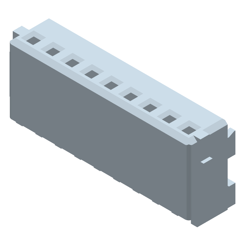 9 Pos Wire Housing, 1.5mm Pitch, Crimp, Female Socket, 3A, 50V AC
