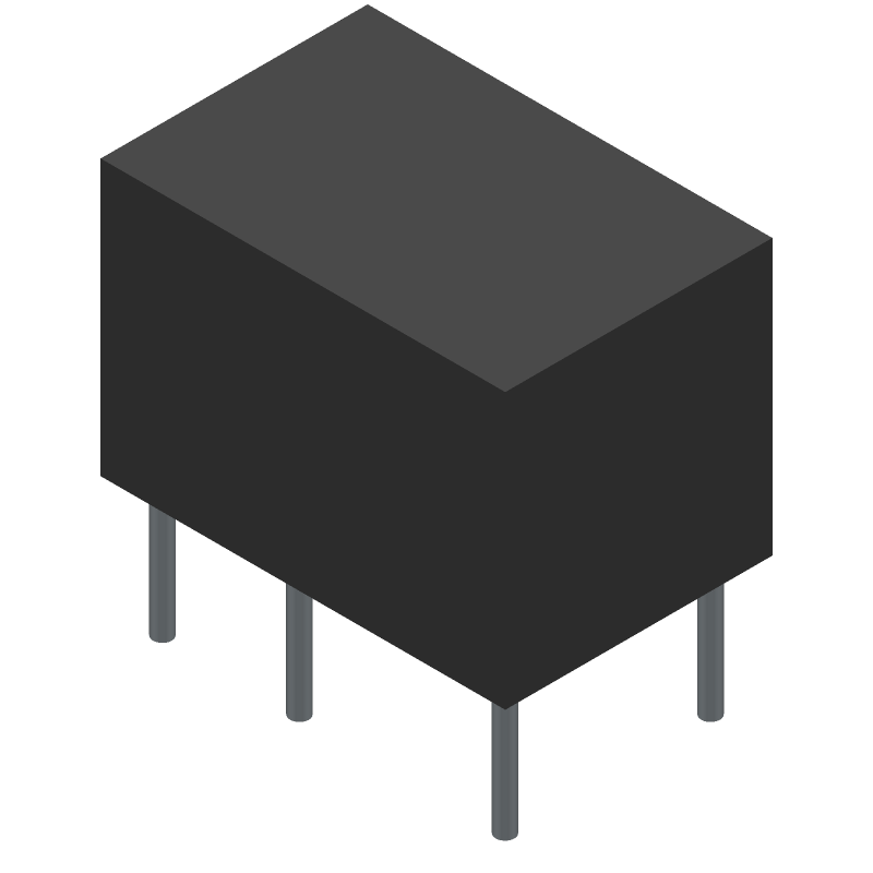 9VDC SPDT Latching Relay, 2A, 30VDC, Through Hole