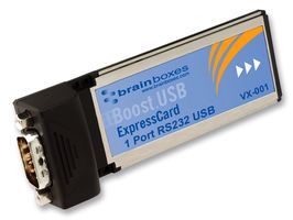 BRAINBOXES   VX-001   EXPRESS CARD, RS232, SERIAL, 1PORT