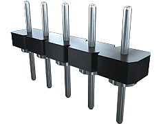 Conn Unshrouded Header HDR 17 POS 2.54mm Solder ST Top Entry Thru-Hole Tube