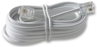 CABLE, RJ11-RJ11 (6P4C), WHITE, 3M - More Details