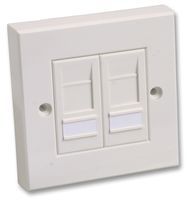 VIDEK         4292             Faceplate, Faceplate, KRONE & NET5 Shielded System, 2, ABS (Acrylonitrile Butadiene Styrene) Body