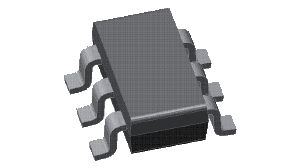 TRANSISTOR 500 mA, 45 V, 2 CHANNEL, NPN, Si, SMALL SIGNAL TRANSISTOR, PLASTIC, SC-74, 6 PIN, BIP General Purpose Small Signal