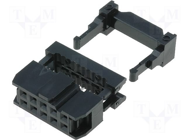 AMPHENOL - T812110A101CEU - SOCKET, IDC, S/RELIEF, 2.54MM, 10WAY