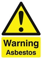 General Danger Sign with English Text Vinyl, 148 x 210mm Hazard Warning