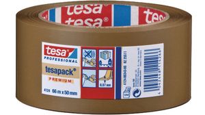 Packaging tape brown 50 mmx66 m, 04124 50MM X 66 M BROWN, Tesa
