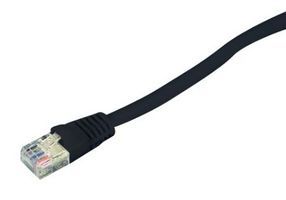 1 BLACK CAT6 PATCH CABLE 550MHZ MOLDED CONNECTORS