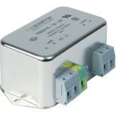 Power Line Filter 0Hz to 60Hz 16A 250VAC Terminal Block Flange Mount