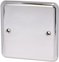 Deta Polished Chrome 1 Gang Steel n/a Faceplate & Mounting Plate