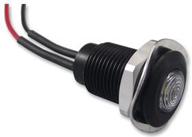 OXLEY         OXL/CLH/100/24AC/FL30/WHITE             LED Panel Mount Indicator, White, 10.15 mm, 24 VAC, 7.5 mA, 375 mcd, IP66