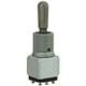 Switch Toggle ON OFF ON DPDT Round Lever Solder 5A 125VAC 28VDC Panel Mount with Threads