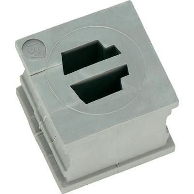 Cable grommet Elastomer Grey Icot
