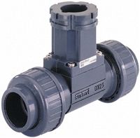 Burkert PVC In-line Flow Sensor Fitting 2in Tee 2 in G, 2 in NPT, 2 in Rc
